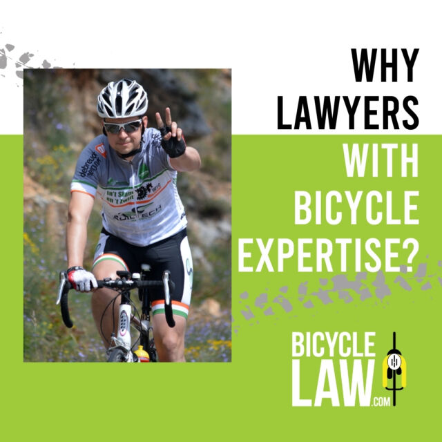 There are many lawyers in the Bay Area advertising for bicycle crash cases — but not all of them are also cyclists. 🚲

One of the main advantages of Bicycle Law is that many of us are cyclists AND lawyers, so we understand what it’s like to ride a bike in urban areas like San Francisco where cyclist interactions with motorists and other road users can be intense and, unfortunately, sometimes dangerous. 

➡️ Having an attorney who can understand your incident — and thus your claim or lawsuit — from the point of view of a cyclist is a huge advantage in pursuing an injury claim. 

As longtime cyclists, we know what it feels like to crash and how disruptive crash-related injuries can be to one’s life and work. 

We have years of lived experience interacting with motorists on urban and suburban streets, and also on long road rides in rural areas.

⚖️ We are lawyers with bicycle-specific expertise.

Want to learn more? We’re always happy to discuss your situation in more detail. Call us now at (866) 835-6529 or email us for a free initial consultation.
.
.
#cyclistlife #cyclinglove #sanfrancisco #californiacycling #oregoncycling #bicyclelaw